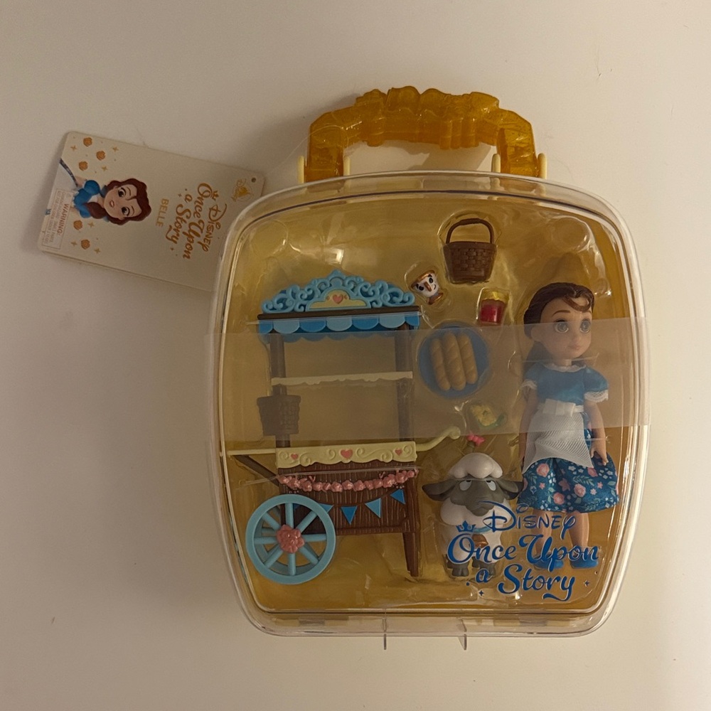 Disney Once Upon a Story Belle Doll Playset - Blue, Gold and White
